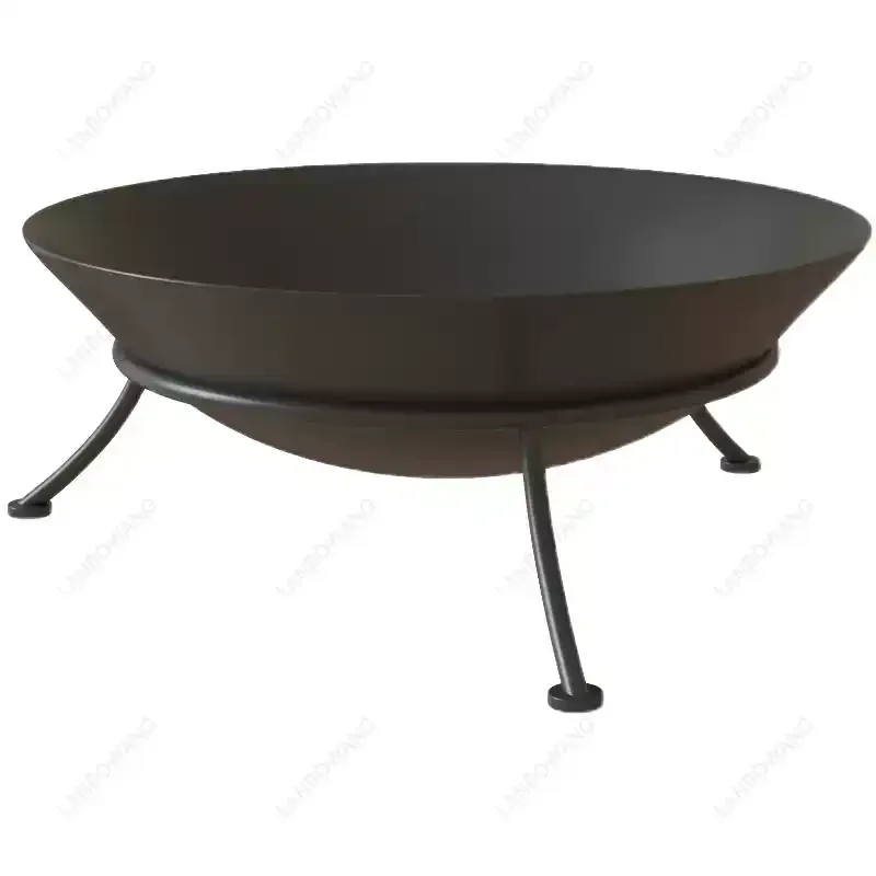 47/60Cm Forged Iron Brazier Portable Indoor Outdoor Bonfire Table Household Fire Pit For Backyard Patio Garden Camping