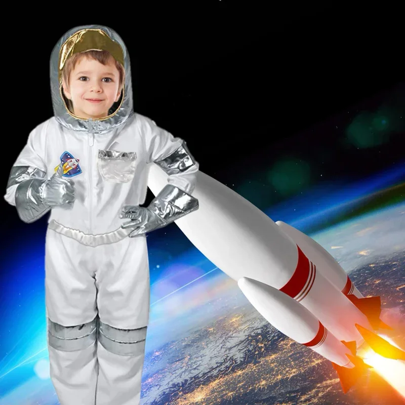 Childrens Party Game Astronaut Costume Role-playing Halloween Costume Carnival cosplay Full Dressing Ball kids Rocket Space suit