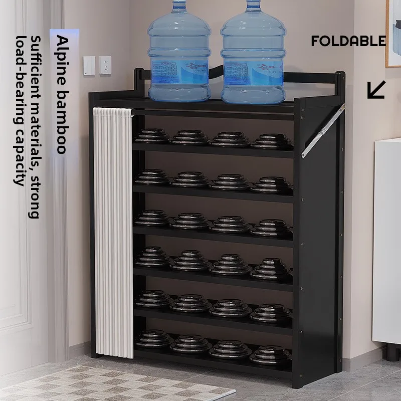 

Складная полка для обуви, бесплатная установка, бытовой многослойный шкаф для обуви, полка для обуви