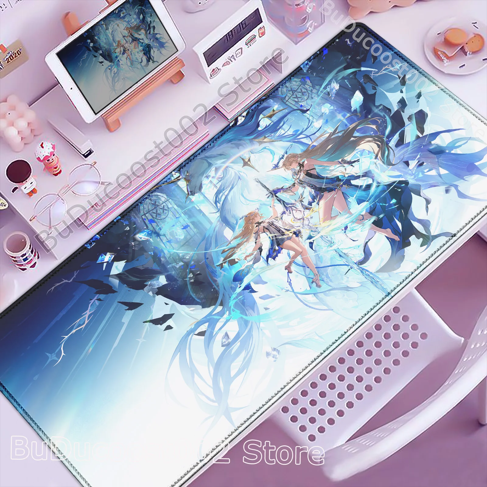 

Cute PC Wuthering Waves Cartethyia Aemeath Chisa Luno Mouse Pad Laptop Anime Girl Gaming Keyboard Mat Large Desk Mat PC Mousepad