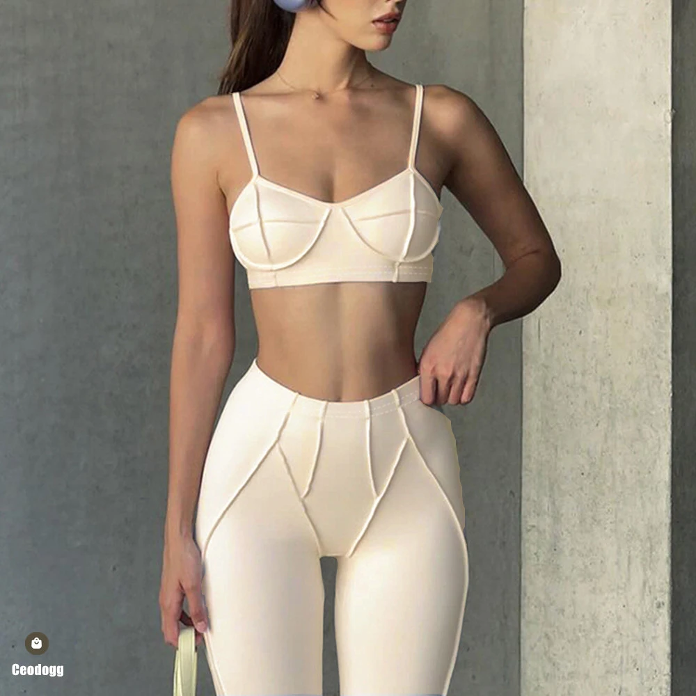 

Pad Women Nude Straps Yoga Bra Squat Proof Sports Workout Gym Exercise Fitness Tops Female Active Wear Athletic Clothes XP81