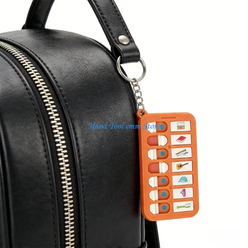 

H37F Брелки с графиком работы по дому, портативная доска расписания, брелоки для ключей, доска ежедневного плана, подарок