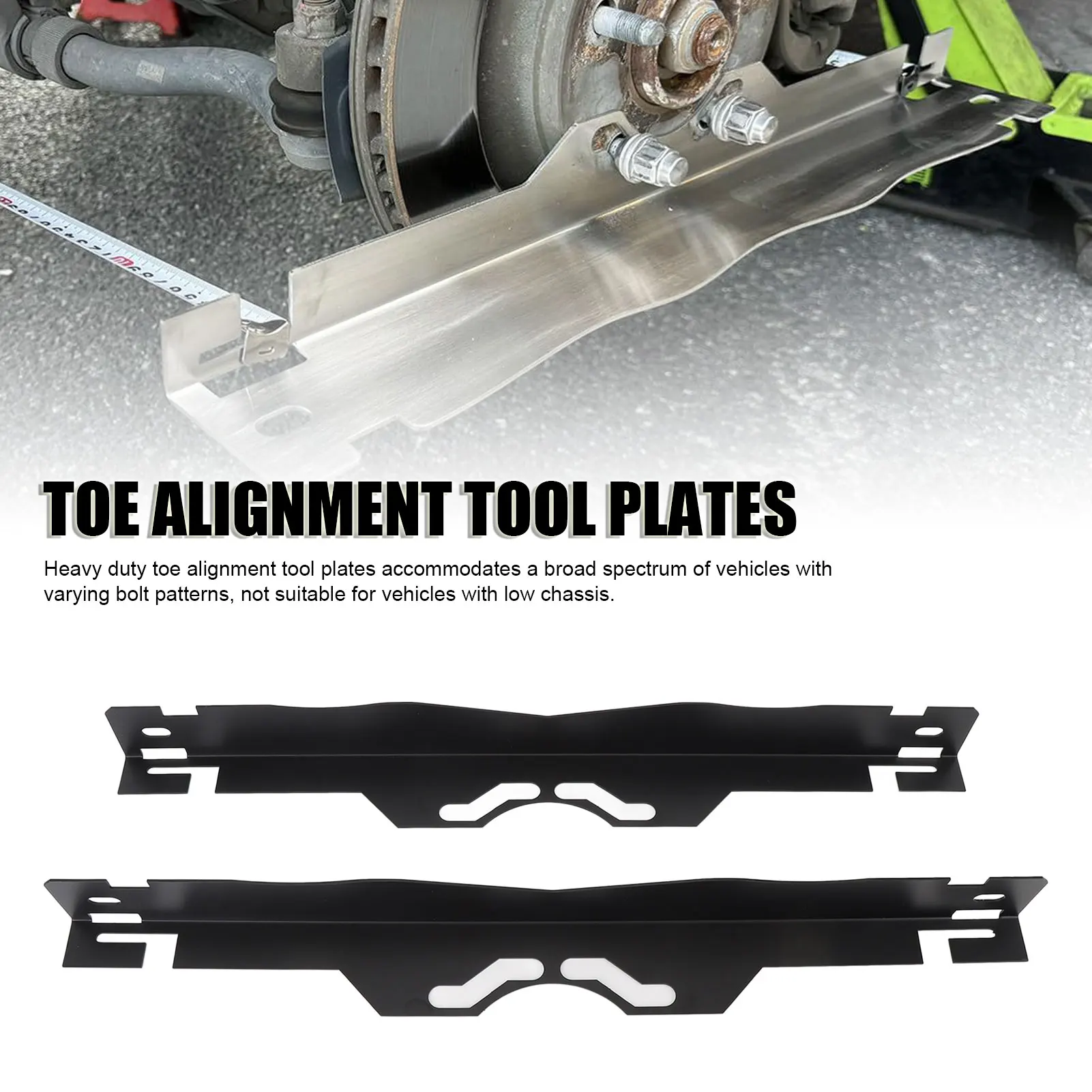 Toe Alignment Tool Plates Heavy Duty Wheel Alignment Plates High Hardness Car Alignment Tool  Slot for Vehicle