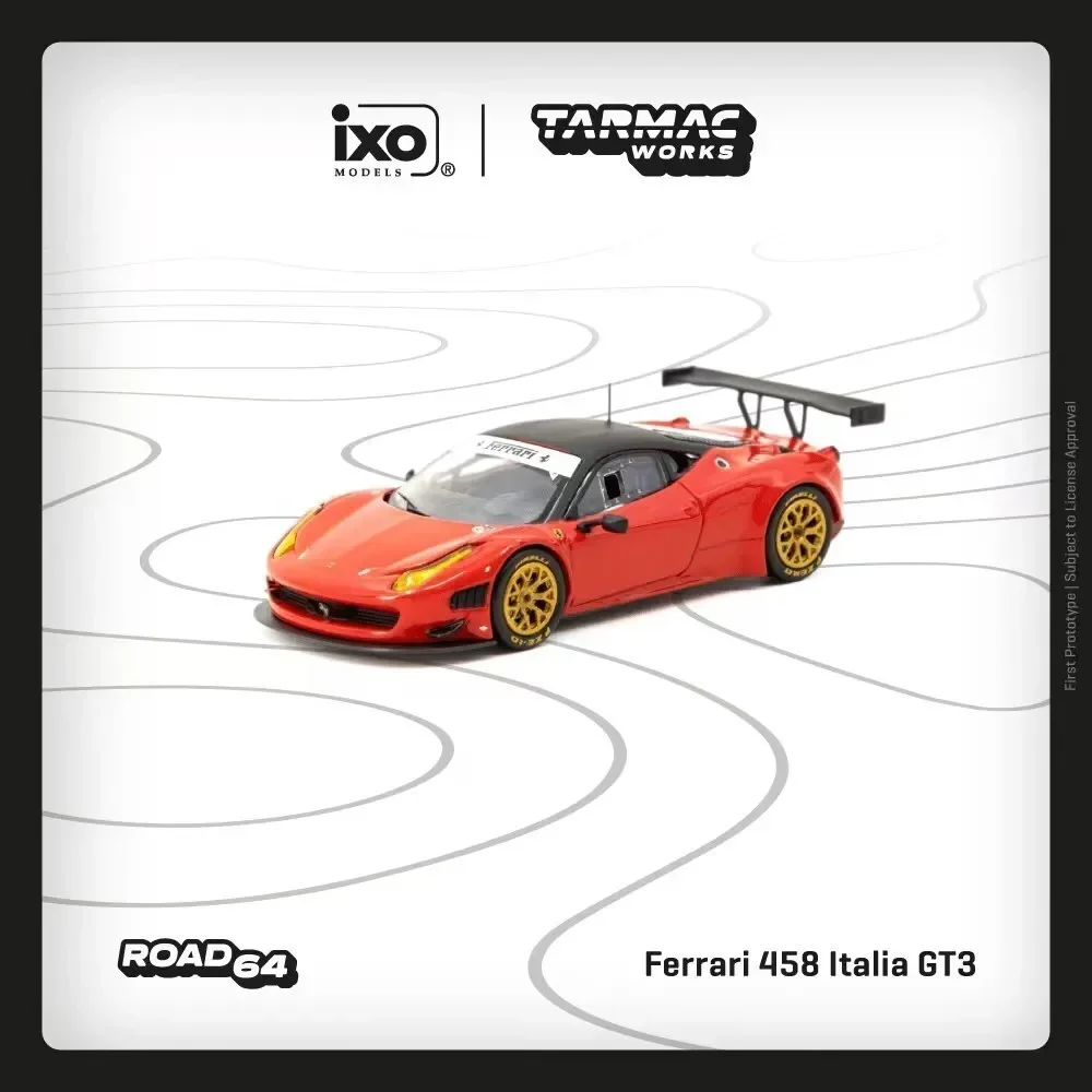 

PreSale TW 1:64 Ferrari 458 Italia GT3 Red Diecast Car Model Collection Toys Tarmac Works