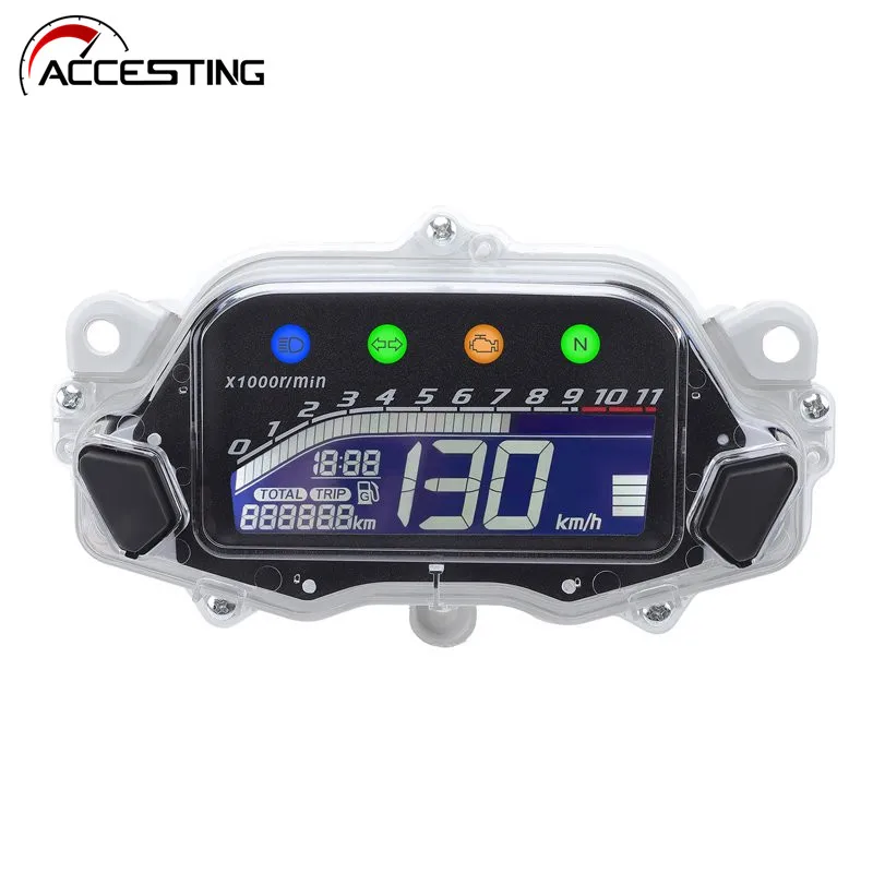 新しいオートバイスピードメーターデジタルディスプレイ多機能液晶計器パネルホンダタイタン-cg160-cg150