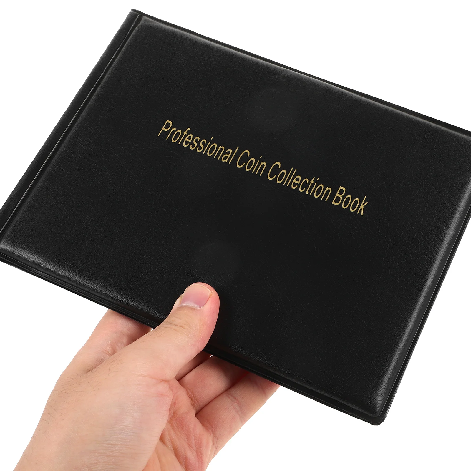 

240 Grids Collection Album PVC Commemorative Holder Commemorative Coin Book Storage Book for Coins Stamps Black