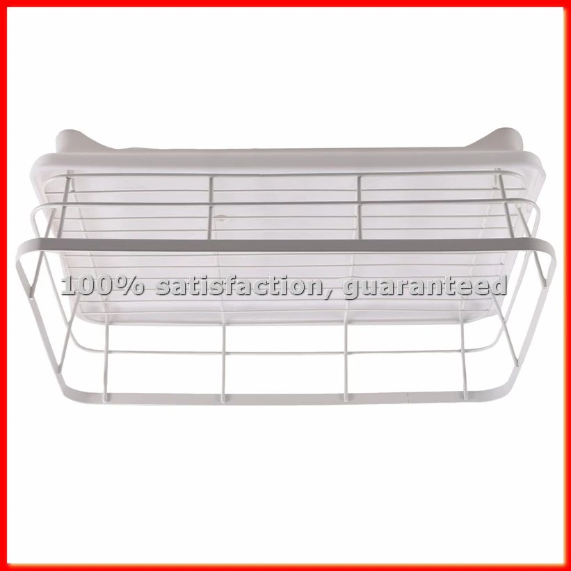 

Регулируемая сушилка для посуды с поддоном-органайзером для кухонных тарелок, для хранения столовых приборов над раковиной/на столешнице с дренажной решеткой - ABWY