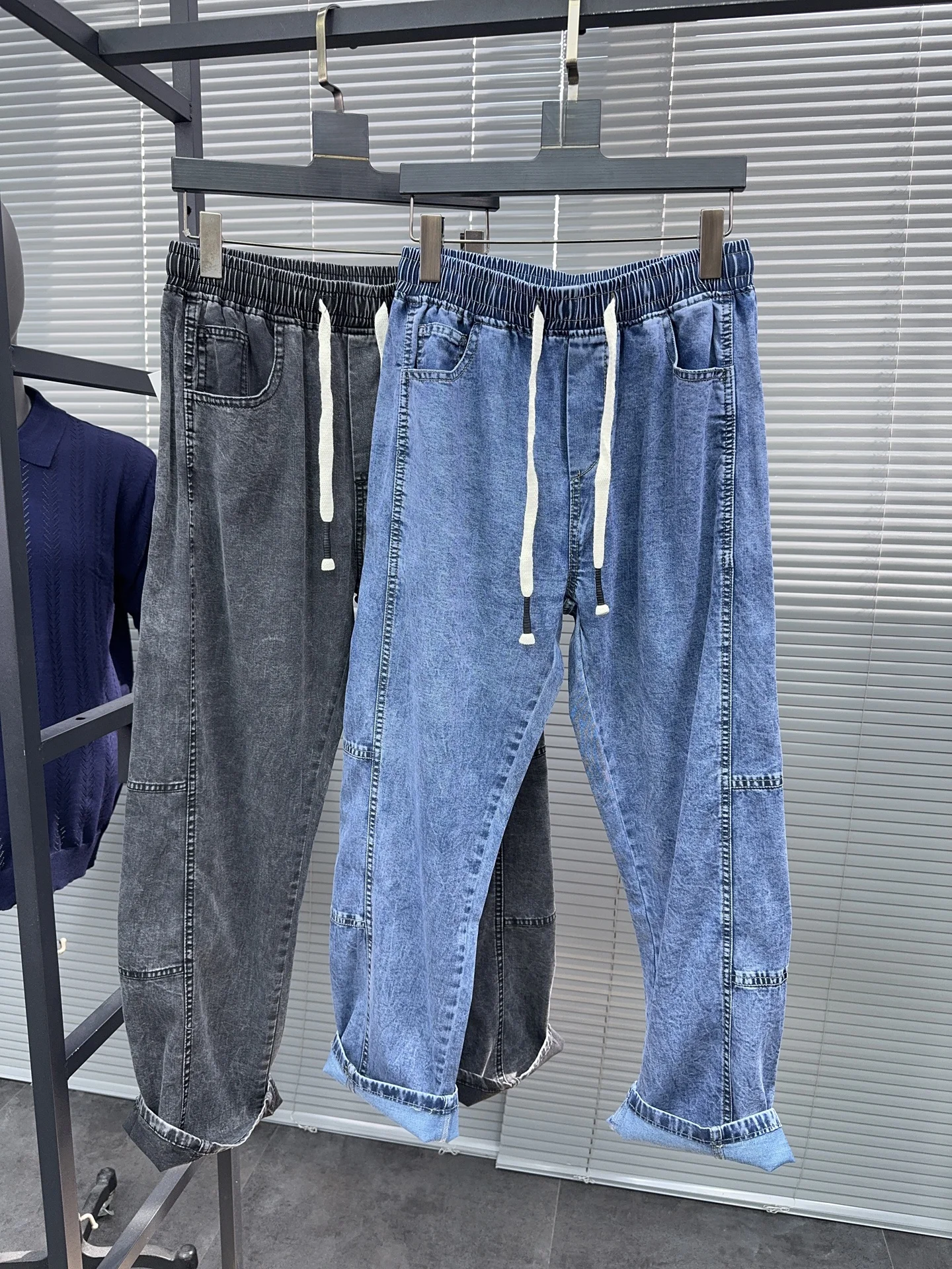 

Мужские джинсы Svip Premium из лиоцелла: летние, модные, легкие, дышащие, свободного прямого кроя, современные, повседневные, с высокой талией