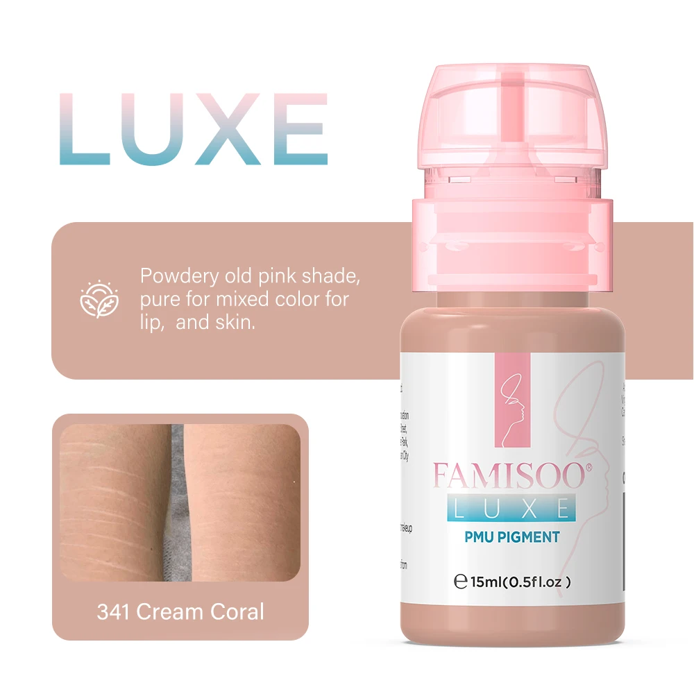 15ML Luxe PMU Pigment Europas meistverkaufte 9 Farben Lippen-Tattoo-Tinte für semi-permanentes Make-up Nano-Lippen Microblading Pigment