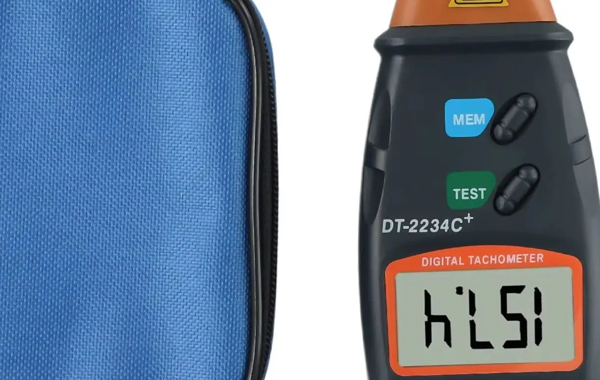 Digital Tachometer Non Photo RPM Meter 2.5-9999 Range With Memory Function For Motor Engine Wheel Measurement Tool