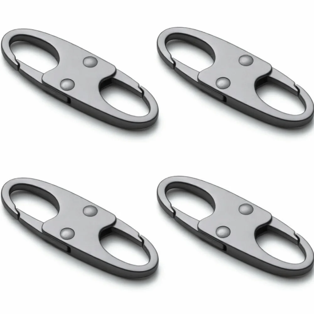4 PCS Security Anti Theft Zipper Clips Double Opening Small Size Zipper Pull Replacement Elegant Design Slide Fastener Commuting