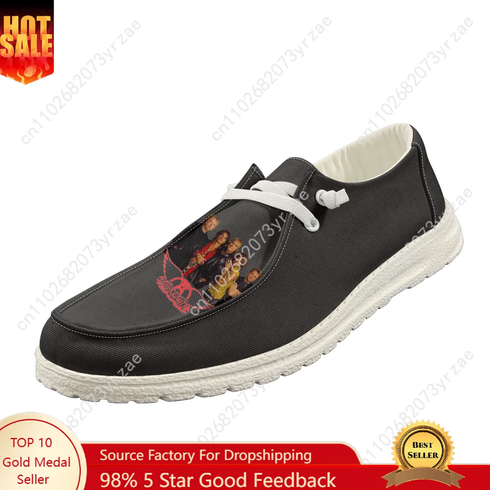 

Aerosmith Casual Shoe Mens Womens Breathable Flat Footwear Indoor Outdoor Lightweight Personalized Fashion Pattern Custom Shoes
