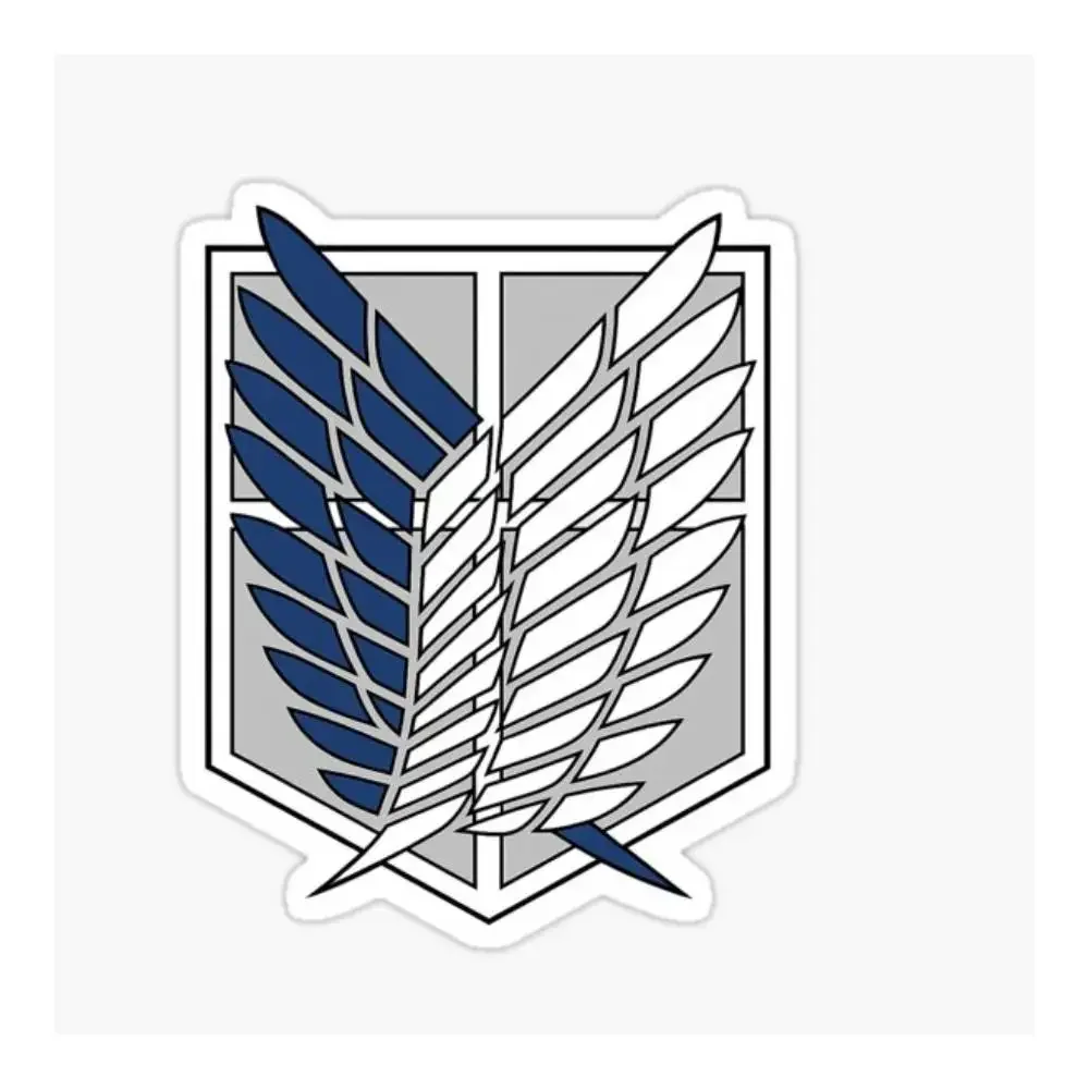 Attack On Titan Emblem Clean Minimal Anime Symbol Sticker Car Window Bumpers Die-cut Vinyl Stickers Decorative Accessories