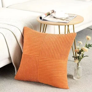 Rust Boho Bid Pillow Capy 18x18 inch for sofa soft bed coress velvet textured terracota accent 10 Main Sales Boho Cushion Cover - №9