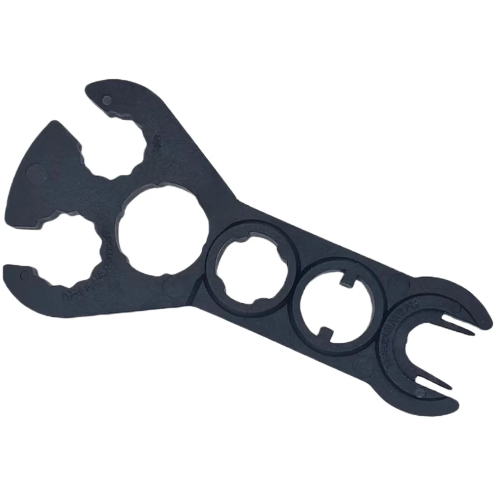 Black Hexagonal Solar Connector Wrench Tool For Photovoltaic Panel Installation And Removal Up To 1500V Electrical Supplies