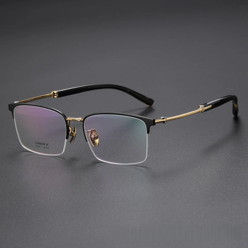 Christmas Carnival Promotion High Quality Natural Bull Horn Glasses Retro Reading Optical Prescription Glasses for Men and Women