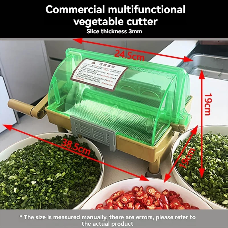

Vegetable Cutting Machine Multifunctional Restaurant Canteen Cutting Leeks Green Onion Vegetables Scallion Sliced Millet Spicy