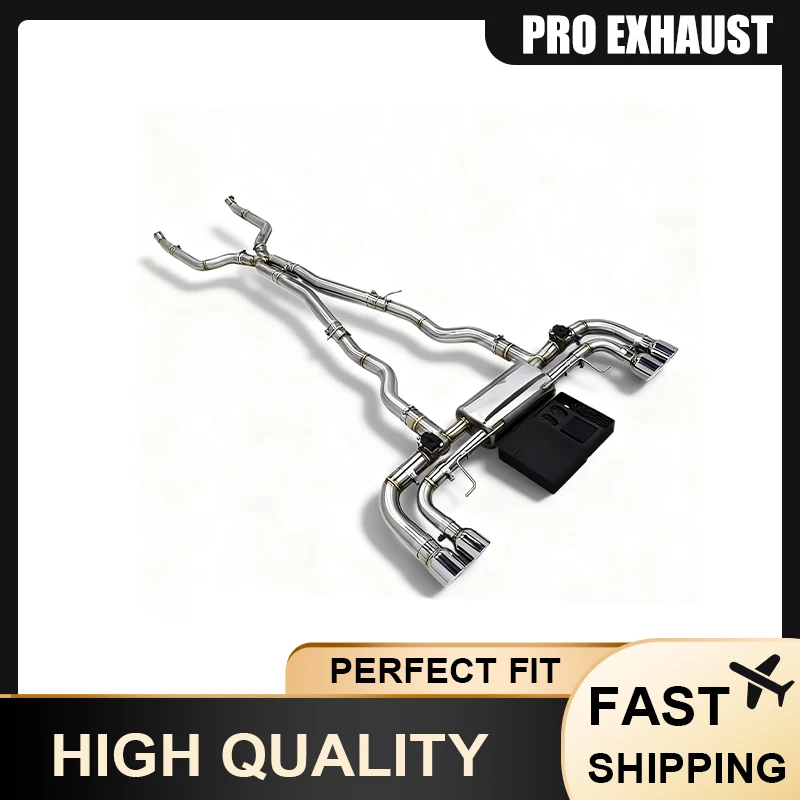 PRO Valved Sport Muffler Exhaust System for BMW M550 M550i G30 N63 4.4TT Catback Plug and Play High Quality Valved Exhaust Pipe