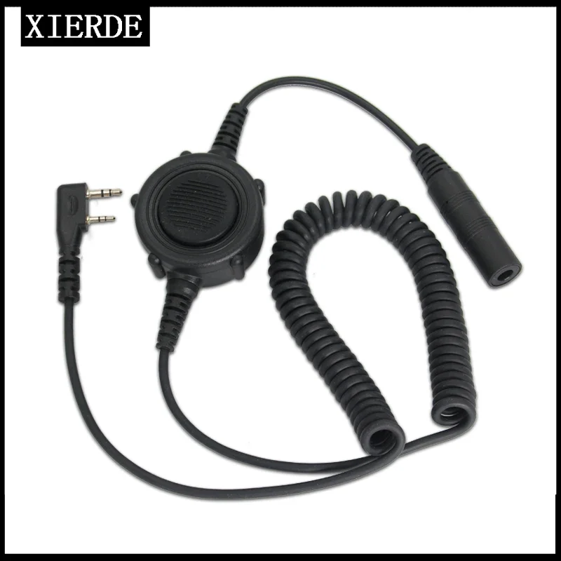 Two Way Radio Big PTT Cable Plug for Walkie Talkie for K-2in Type