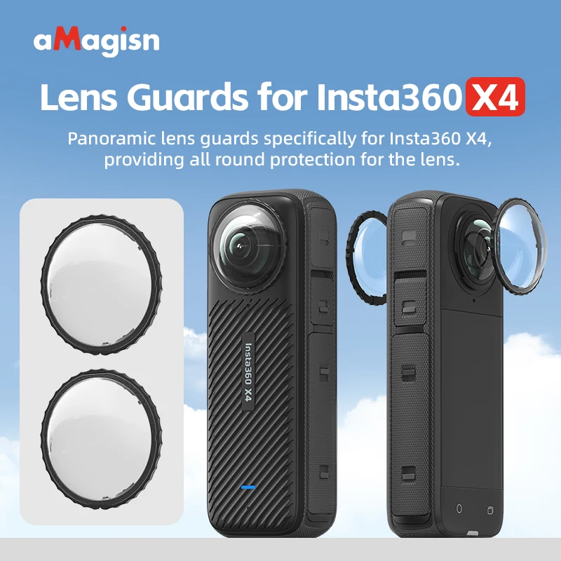 Atualização Protetor De Vidro De Lente Rotativa, Lens Guard para Acessórios Insta360 X4, Capa Protetora