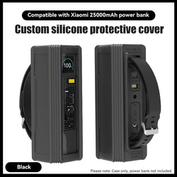 Silicone Case for Xiaomi Mi 25000mAh 212W Explorer Edition Power Bank TF/SM Card Storage Reserved Travel Case Storage Bag