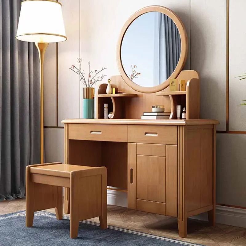 

Nordic Drawers Dresser Eithe Bedroom Box Stool Large Makeup Storage Dressing Table Luxury Women Schminktisch Bedroom Furniture