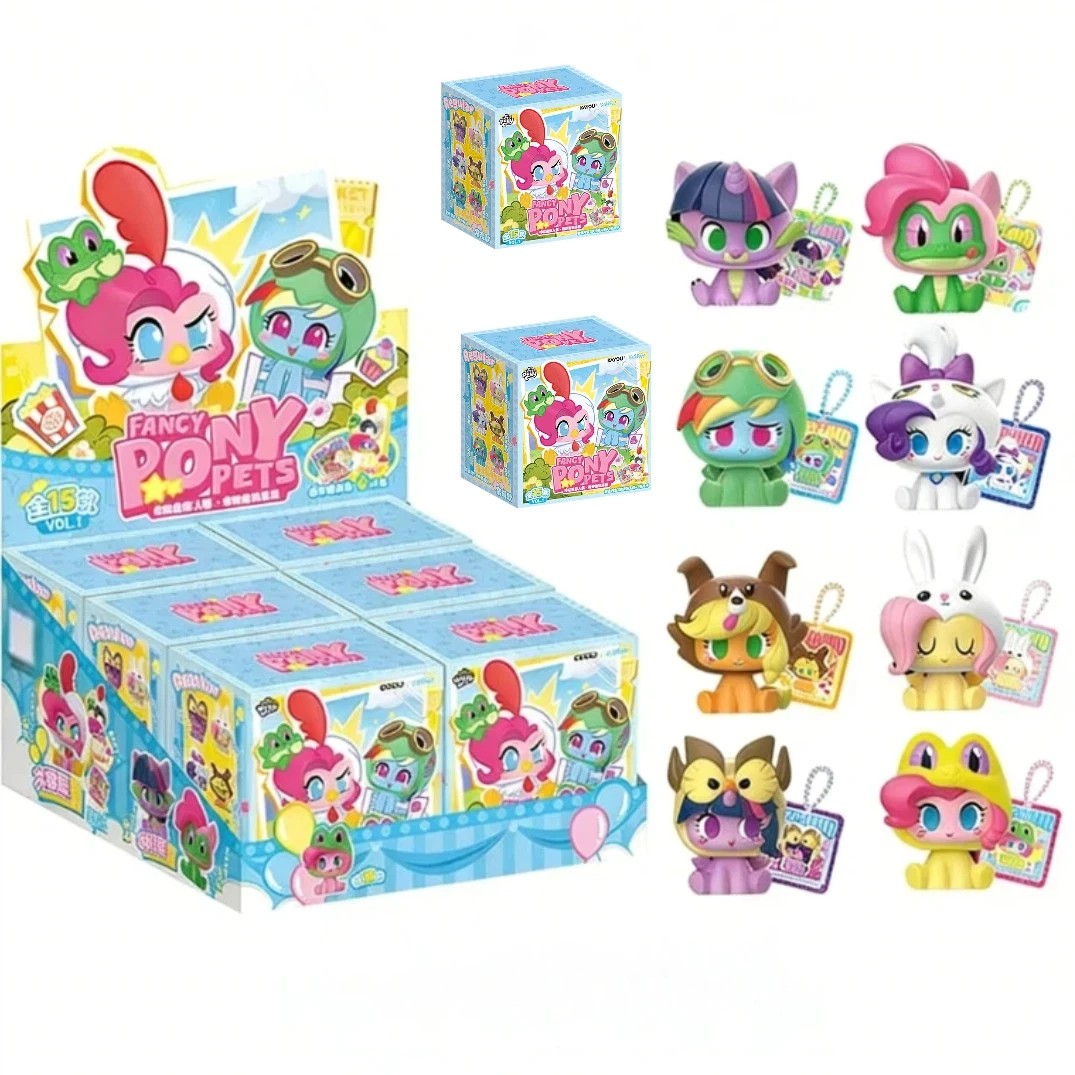 My Little Pony Click, decoración linda para habitación, serie de mini muñecas, colgante de dibujos animados de animales, coleccionable para niñas y niños, juguetes, regalo de cumpleaños