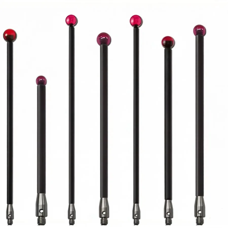 Rigid and hard carbon fiber three coordinate carbon fiber ruby three-dimensional measuring needle m3 4 * 75L-4860 thread M2