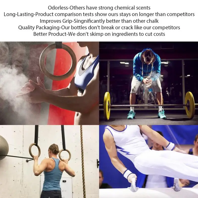 200ML LiquidChalk Anti-slip Magnesium Powder For Weightlifting Rock Powder Gym Fitness Supplies Climbing Lifting Workout