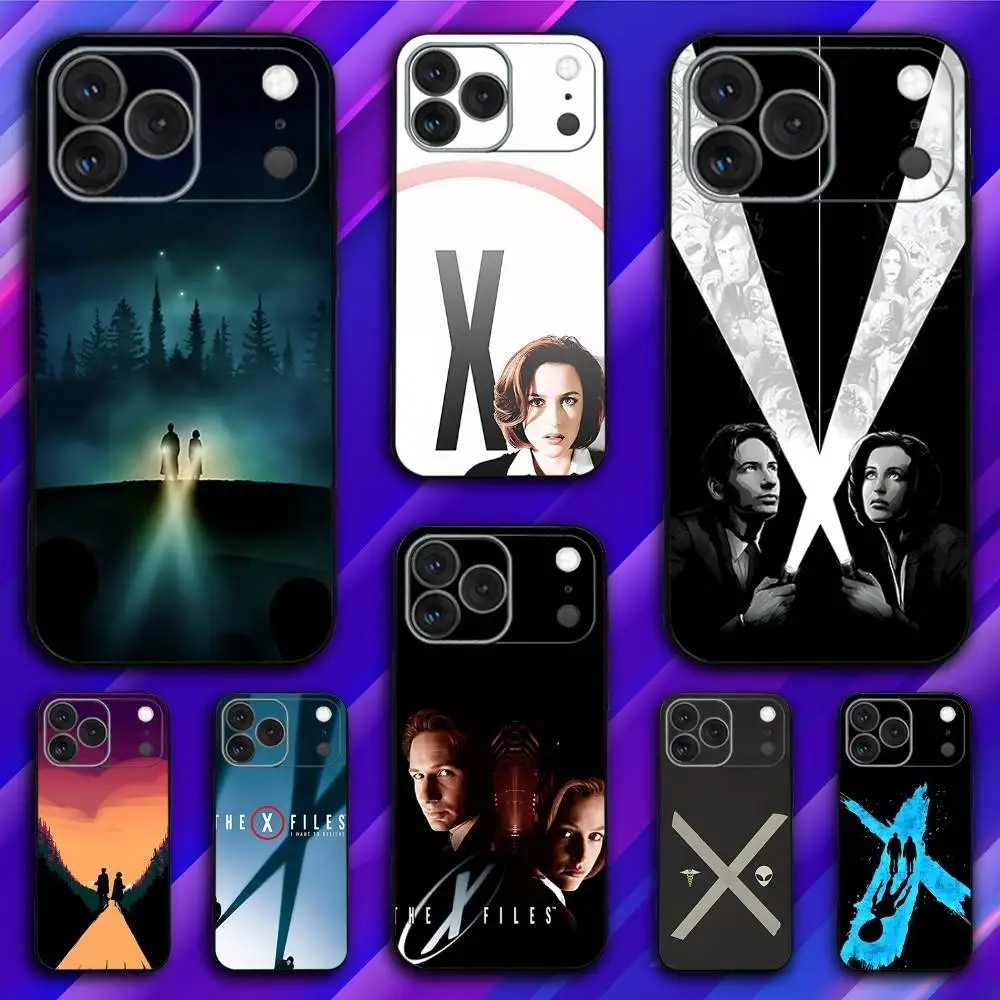 

Movie The X F-Files Phone Case For iPhone 17,16,15,14,13,12,11,Pro,Max,Plus,X,XS,SE4,E,Mini,Soft Black Case