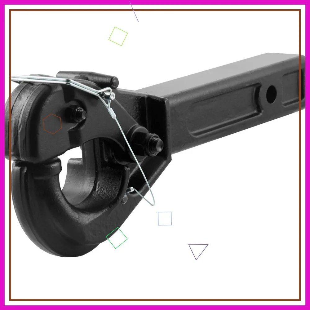 

Heavy Duty 2-Inch Receiver Pintle Hook Hitch, 20,000 lbs Capacity, Fits 2-1/2-Inch Lunette Ring