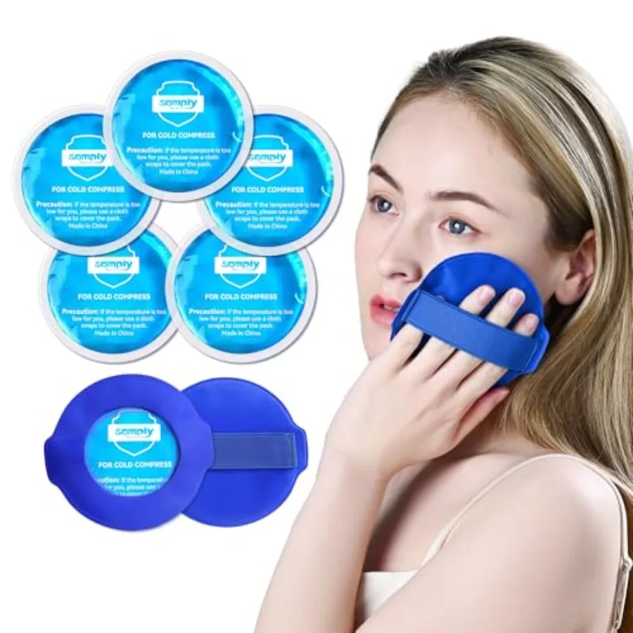 Mini Bolsas de Gel Frío Reutilizables para Alivio del Dolor, para Lesiones, Dolores de Cabeza, Dientes, Ojos y Cara