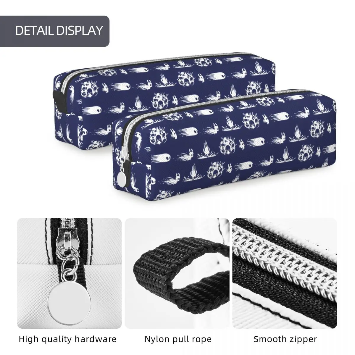 Hollow Knight Gaming Pencil Cases Fashion Pen Holder Pencil Bags Student Large Storage Students School Gifts Pencilcases