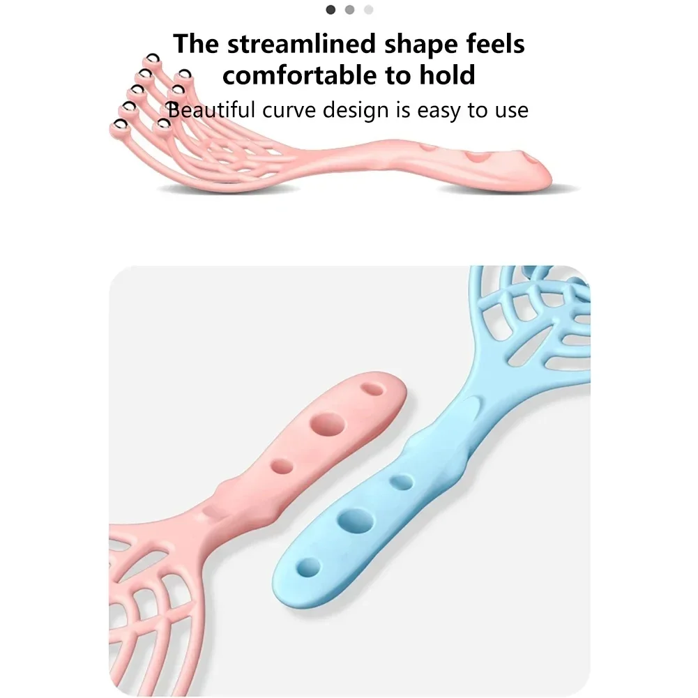 Head Massager Scalp Neck Comb Roller Five Finger 9 Claws Steel Ball Health Care Aid Stress Relief Artifact Soul Extraction 1 Pc