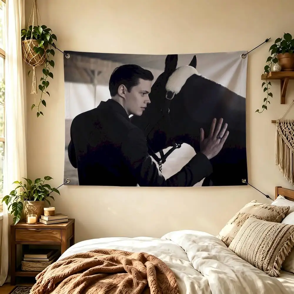 B-Bill Actor S-Skarsgard Flags Wall Hanging Tapestry Outdoor Garage Room Decorative flag Background Blanket