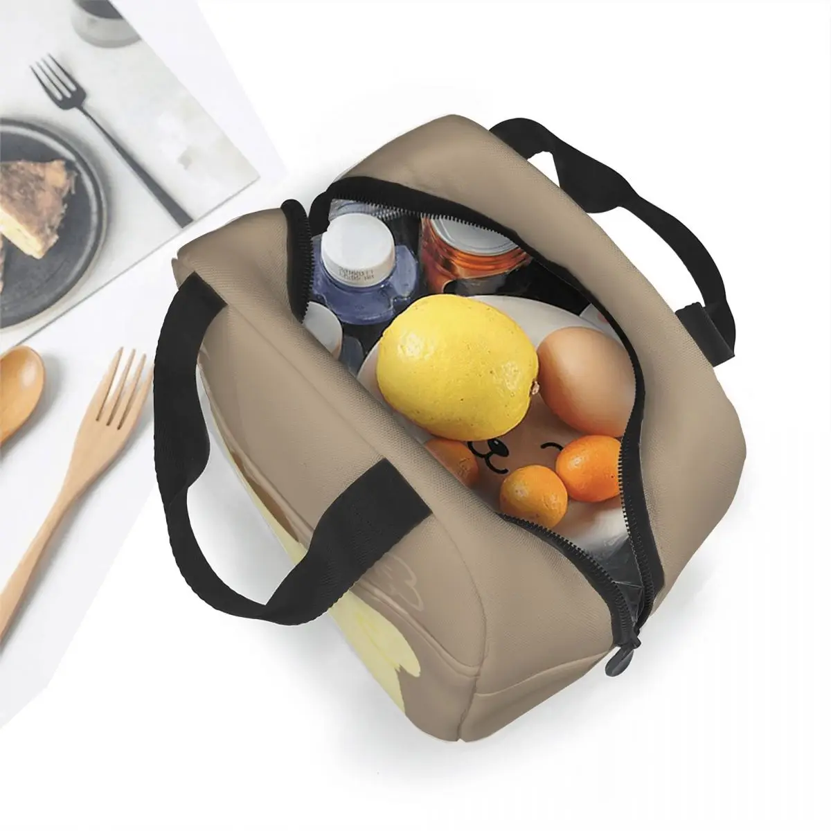 Bolsa de almuerzo con aislamiento de Pom Purin, bolso enfriador grande reutilizable, caja de almuerzo de mano, Picnic de oficina, hombres y mujeres