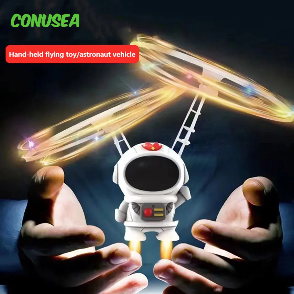 

Spaceman UFO Drone Gesture Sensing Flying Robot Astronaut Spacecraft Helicopter Remote Controlled Airplane Led Toy for Children