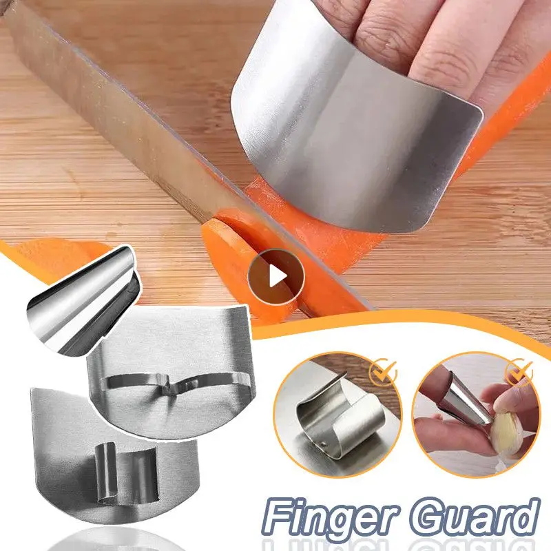 Finger Protector Stainless Steel Anti-cut Finger Guard Vegetable Cutting Knife Finger Protection Gadgets Kitchen Accessories