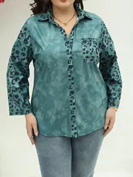 Women's Plus Size Shirt Spring Chic Elegant Shirt For Chubby Women's Fashion Shirt