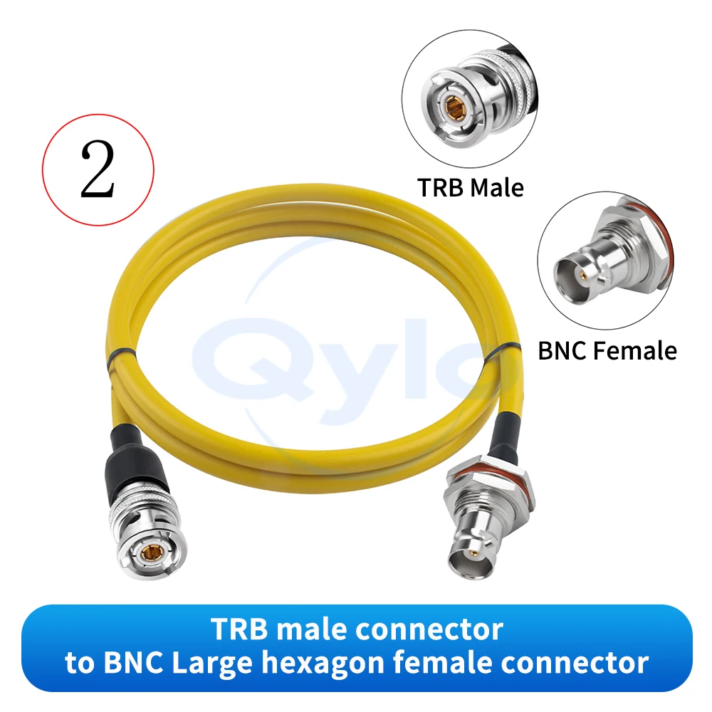 (1 pcs) TRB to BNC Triple Coaxial RF Test Adapter Cable TRC50-2 Low Noise TRB Male / Female TRB to BNC Cable