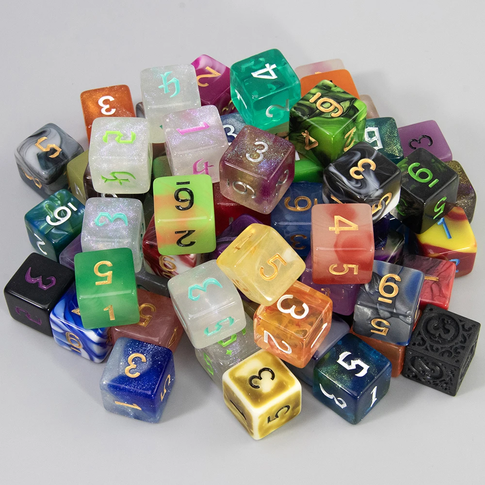 DND Game Dices Random Color Polyhederal Dice Set 10Pcs D4-D20 Perfect for DND Games RPG Board Game Dice