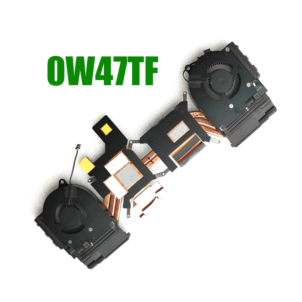 

For DELL G15 5511 Fit GTX 3050 0W47TF W47TF AT3K5001ZCL EG75071S1-C110-S9A EG75071S1-C120-S9A DC12V Laptop Heatsink&Fan