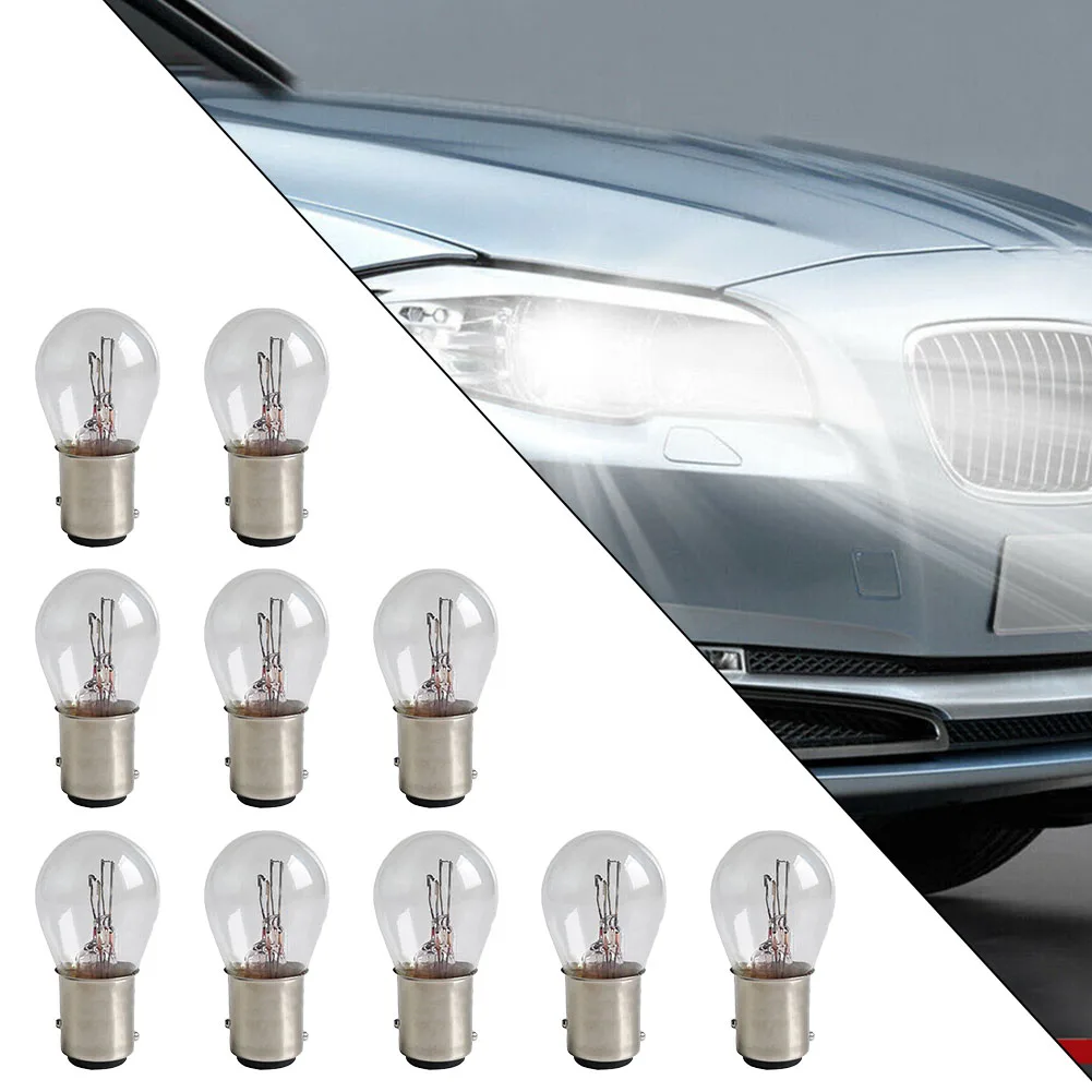 10pcs/set Directional Signal High Mount Stop Interior Dome Bulb Car Transparent Motorcycle 12A Battery Car Brake Light Brand New