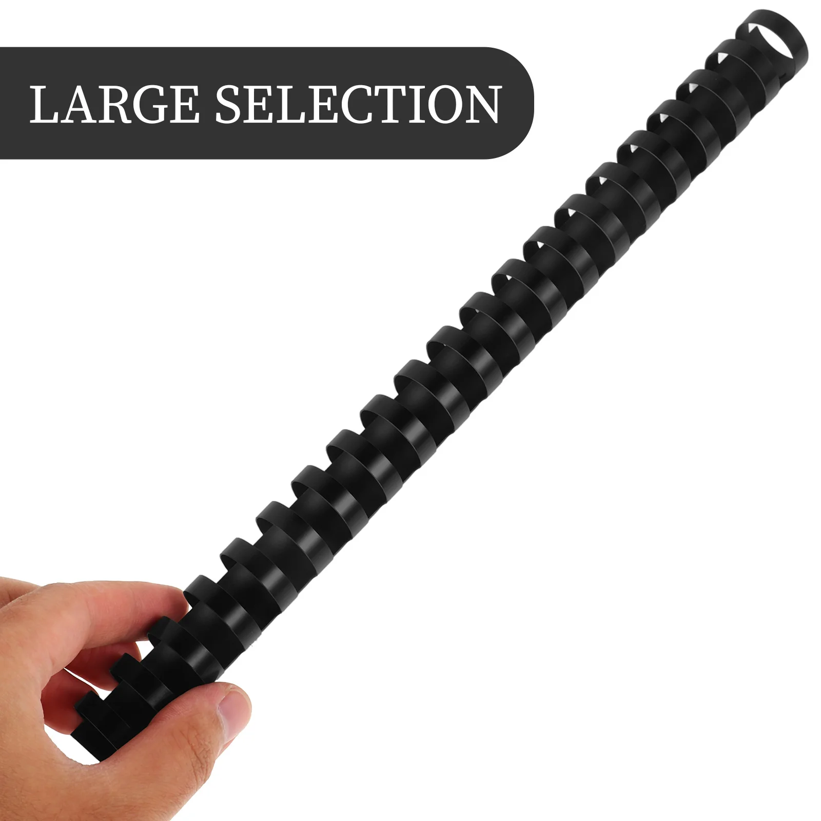 50 pz 21 anelli pettini di rilegatura in plastica nero 22mm professionale fogli sciolti libri anelli scrapbook foto clip raccoglitore di foglie