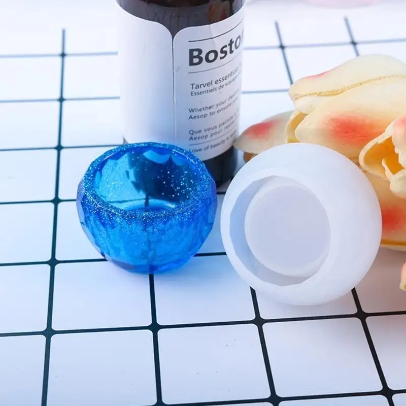 A52E a piastra stampo stampo fatto a mano rhombus ciotola ciotola rasina resina epossidica UV