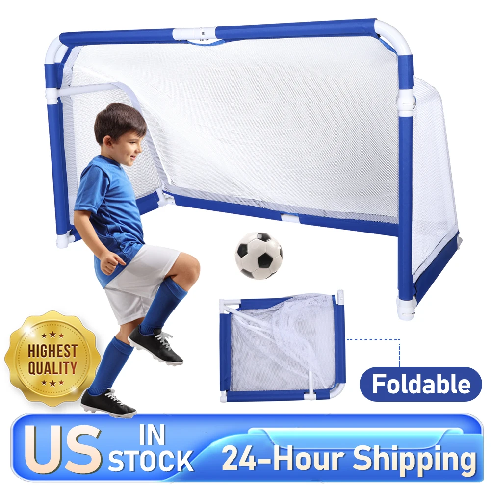 Porta da calcio pieghevole sportiva per porta da calcio per bambini e giovani Allenamento con pallone da calcio all'aperto per allenamento di calcio indoor e outdoor