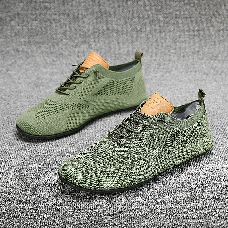 YRZL Men Breathable Loafers 2025 Thin Bottom Home Casual Loafer Comfortable Lightweight Non Slip Driving Office Shoes for Men