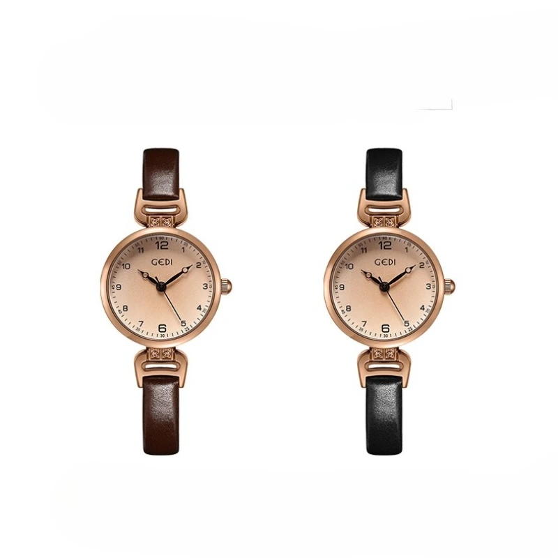Classic Trend Ladies Watch Small Exquisite Light Luxury Niche Elegant Retro  Waterproof Dial 2025 New Quartz Watch Birthday Gift