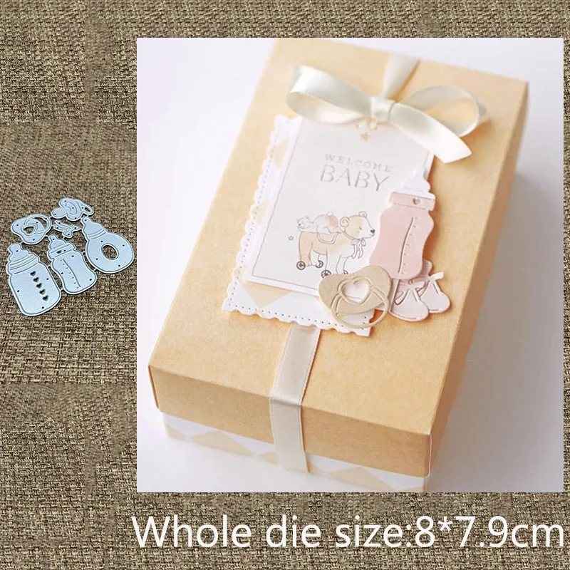XLDesign Craft Metal stencil mold Cutting Die bottle nipple decoration scrapbook die cut Album Paper Card Craft Embossing