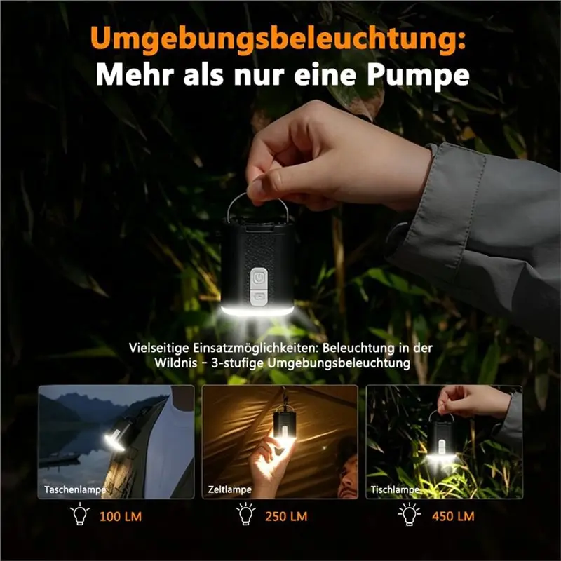 [NEWA76K!】 Portable Mini Air Pump Mini Air Pump For Camping Air Mattress Pump view 3